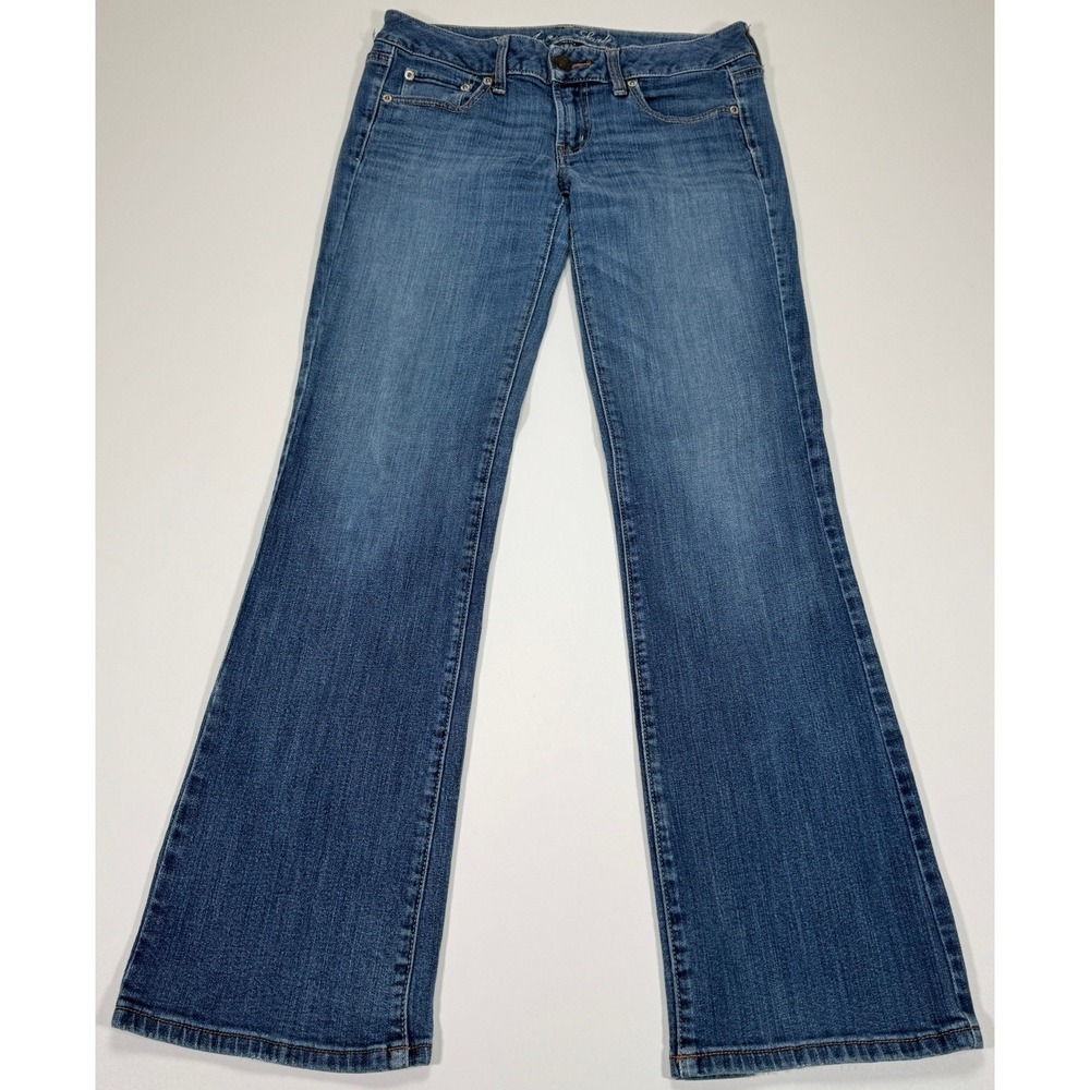 American Eagle Favorite Boyfriend Jeans Womens 6L 30x31 Flare Stretch Y2K